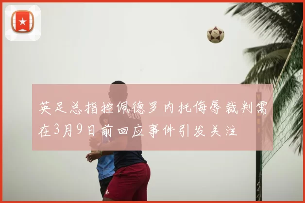 英足总指控佩德罗内托侮辱裁判需在3月9日前回应事件引发关注